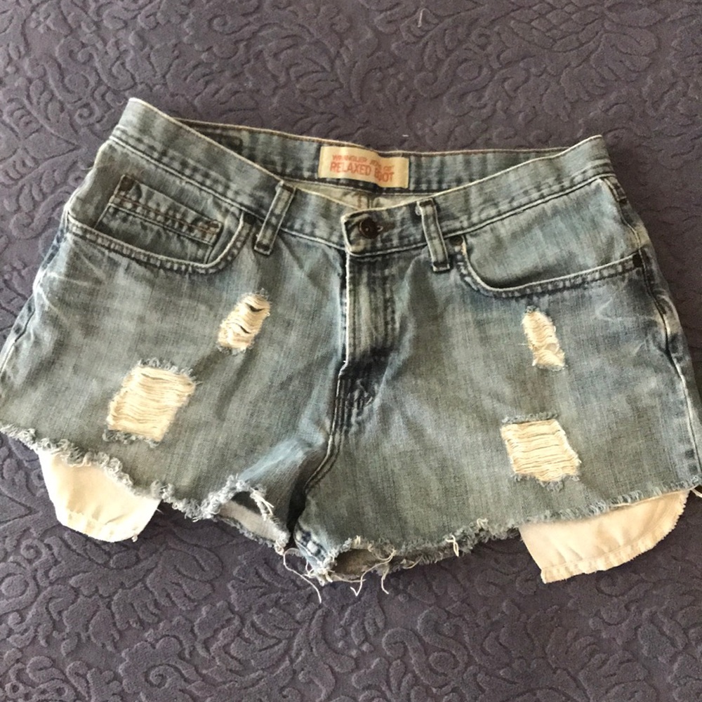 Wrangler Distressed Jean Shorts